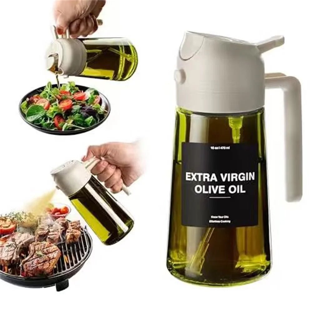 2 - in - 1 Precision Glass Oil Sprayer & Dispenser - MegaStore24