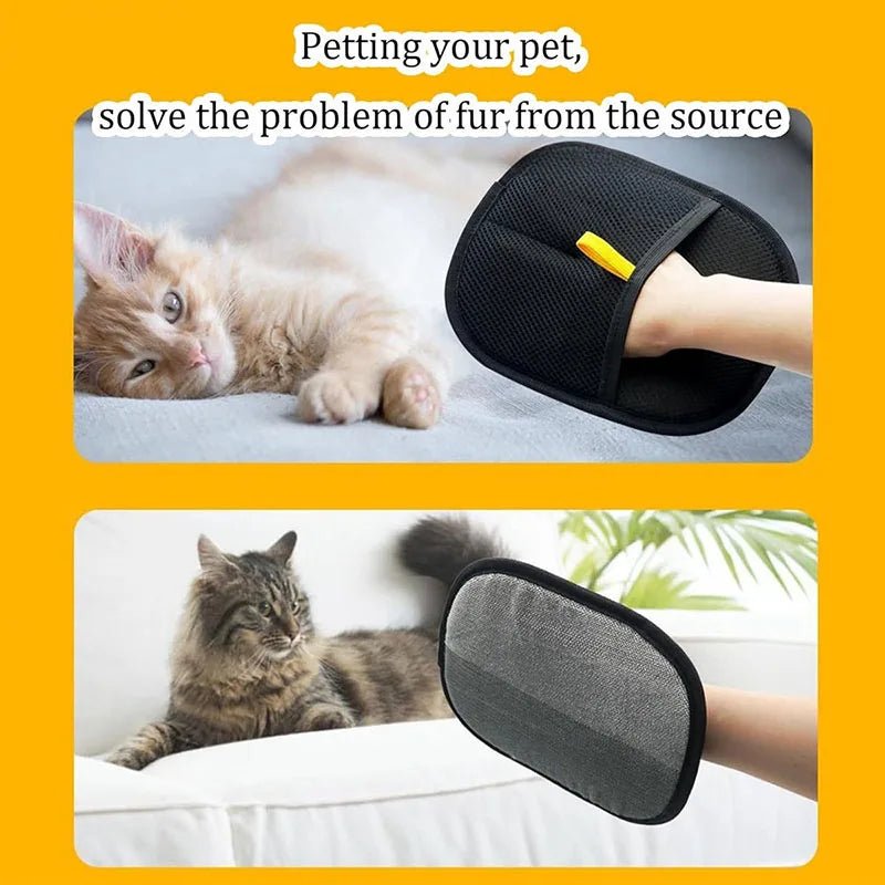 Dual - Sided 2 - in - 1 Pet Grooming Glove - MegaStore24