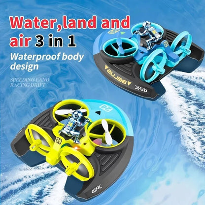 3 - in - 1 Land, Sea & Air Amphibious Remote Control Hovercraft - MegaStore24
