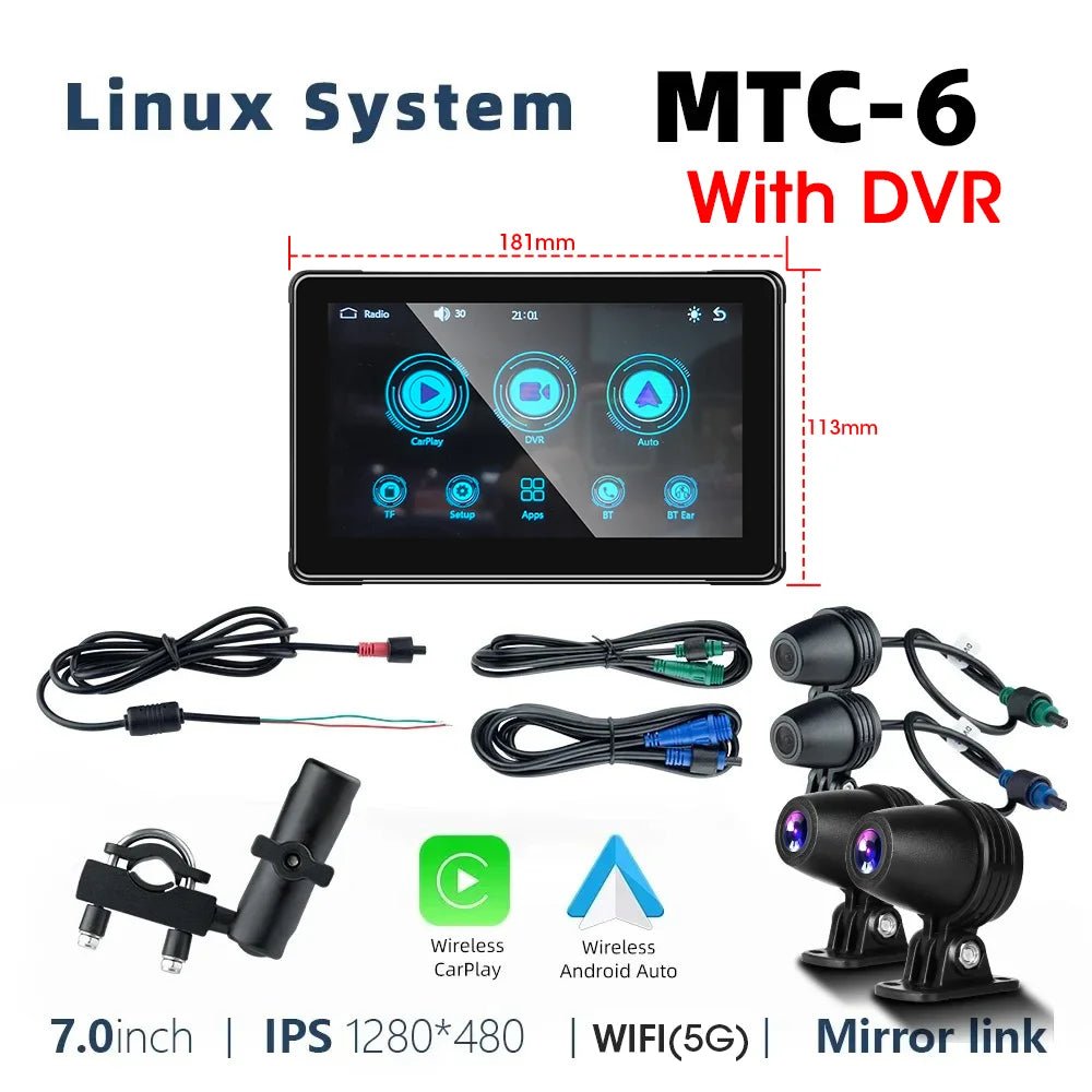 7" Wireless Motorcycle Smart Navigation Display - MegaStore24