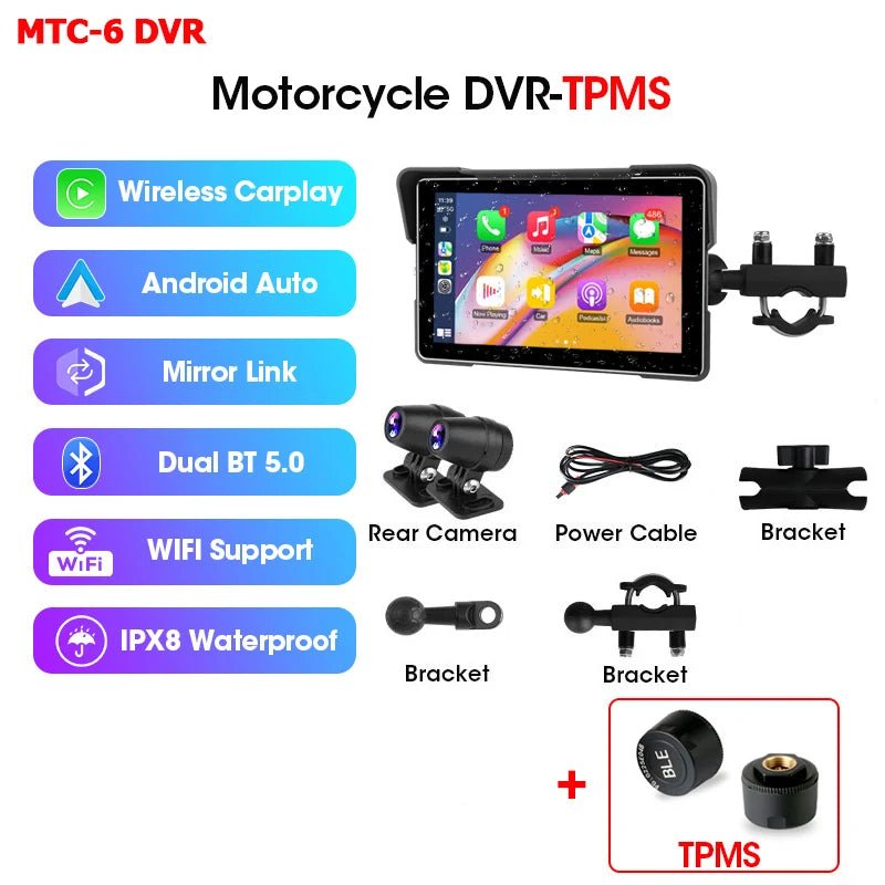7" Wireless Motorcycle Smart Navigation Display - MegaStore24