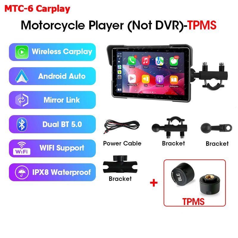 7" Wireless Motorcycle Smart Navigation Display - MegaStore24