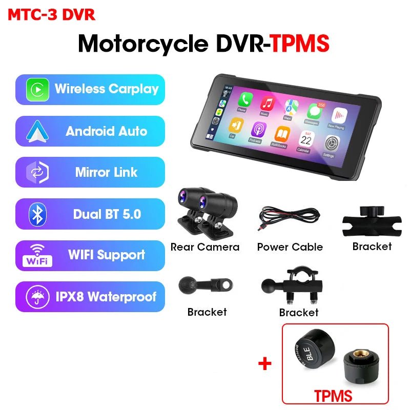7" Wireless Motorcycle Smart Navigation Display - MegaStore24