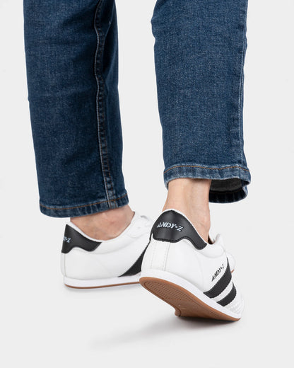 Chunky Graffiti Punk Men's Leather Sneakers
