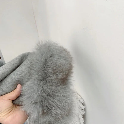 Belted Faux Fur Short Women's Coat