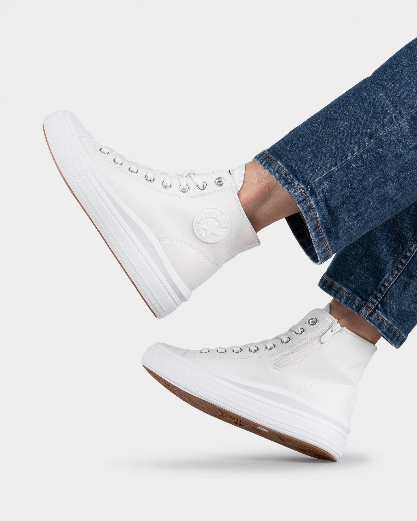 High Top Canvas Lace-Up Unisex Sneakers