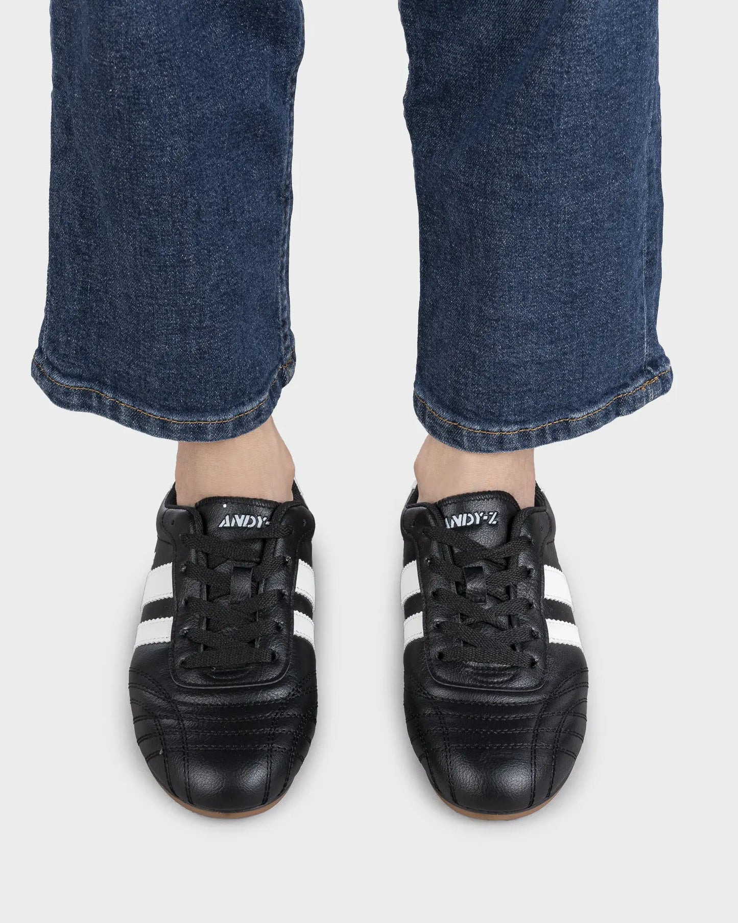 Chunky Graffiti Punk Men's Leather Sneakers