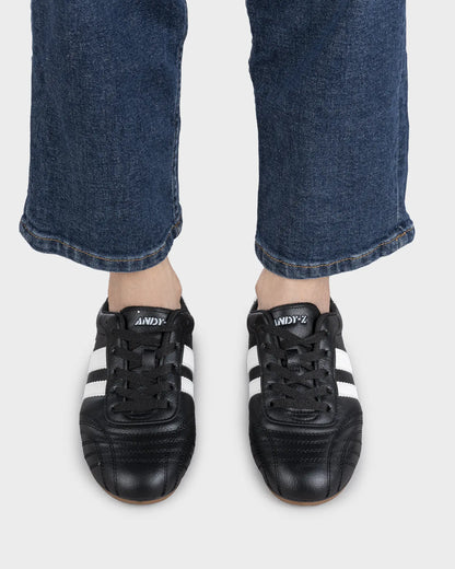 Chunky Graffiti Punk Men's Leather Sneakers
