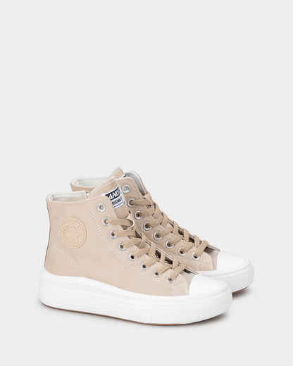High Top Canvas Lace-Up Unisex Sneakers