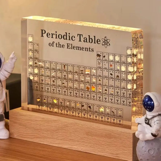 Acrylic Periodic Table Display with Real Elements - MegaStore24