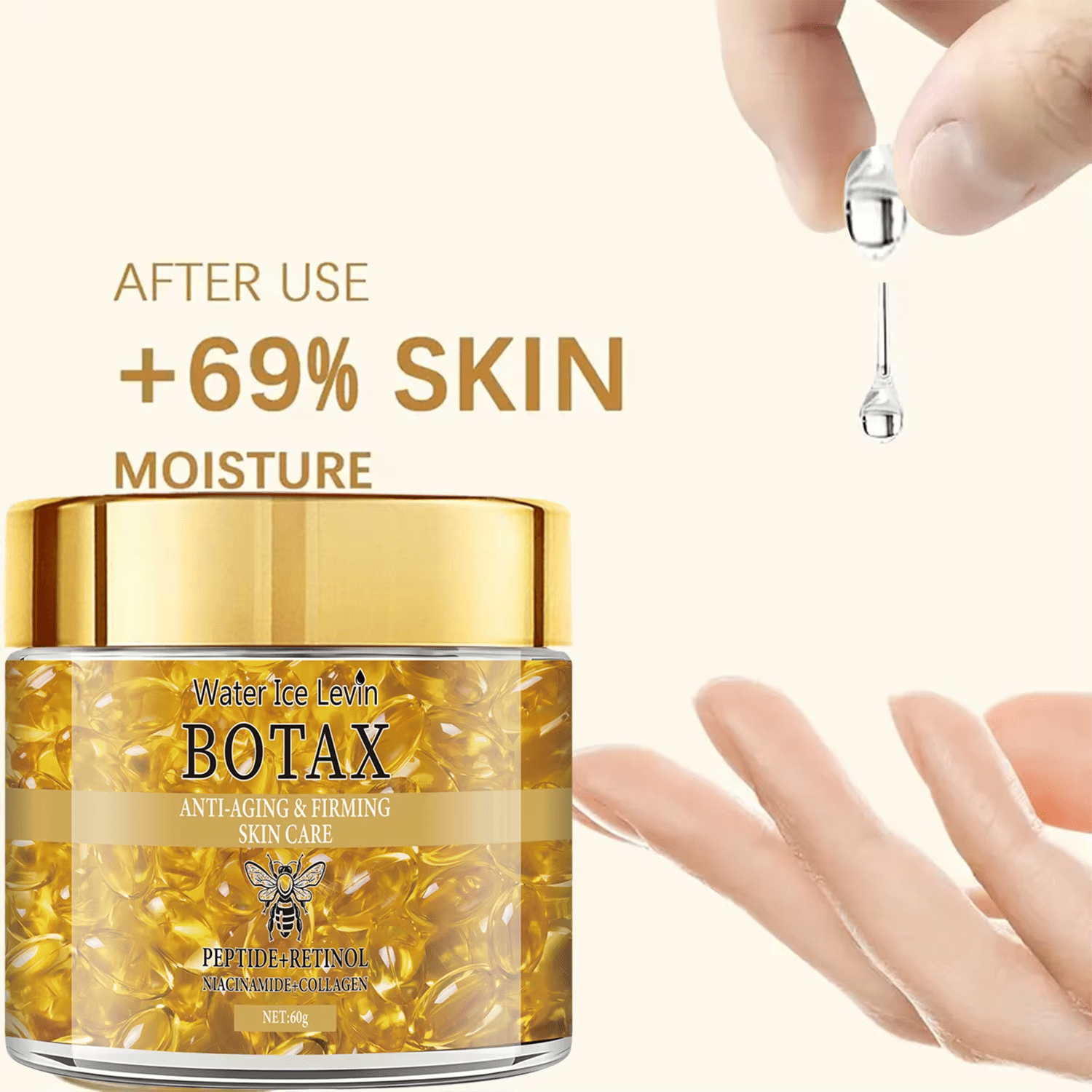 Crema rassodante e lifting al retinolo che ha peptidi ricchi e collagene e acido ialuronico. - MegaStore24