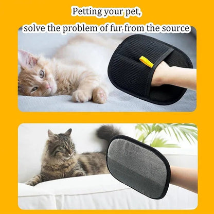 Dual - Sided 2 - in - 1 Pet Grooming Glove - MegaStore24