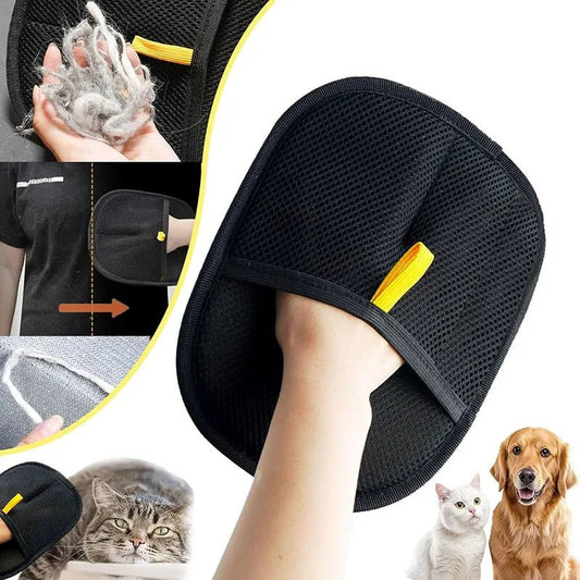 Dual - Sided 2 - in - 1 Pet Grooming Glove - MegaStore24