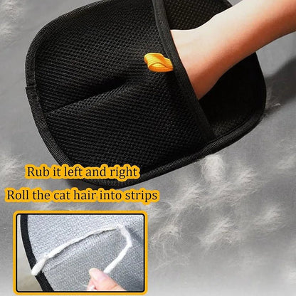 Dual - Sided 2 - in - 1 Pet Grooming Glove - MegaStore24