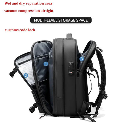 Elite 17" Vacuum Compression Travel Backpack - MegaStore24