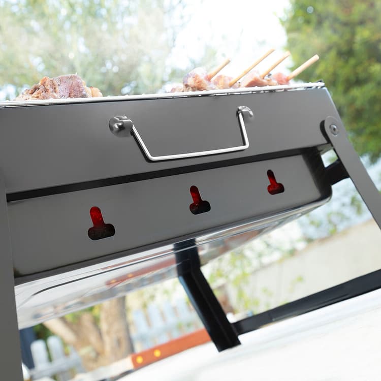 Foldable Portable Charcoal BBQ Grill - MegaStore24