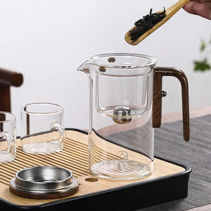 Gemini said Magnetic One - Click Glass Infuser Teapot - MegaStore24
