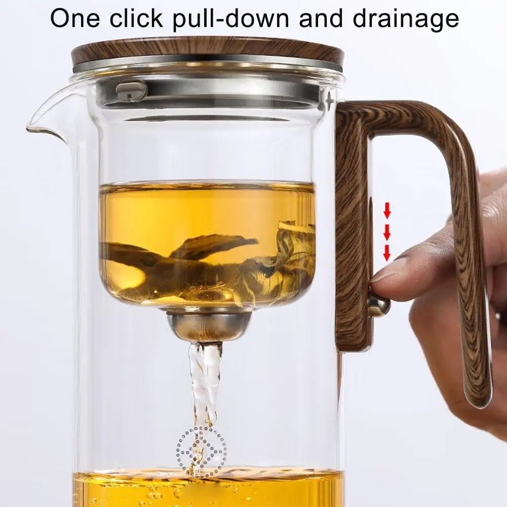 Gemini said Magnetic One - Click Glass Infuser Teapot - MegaStore24