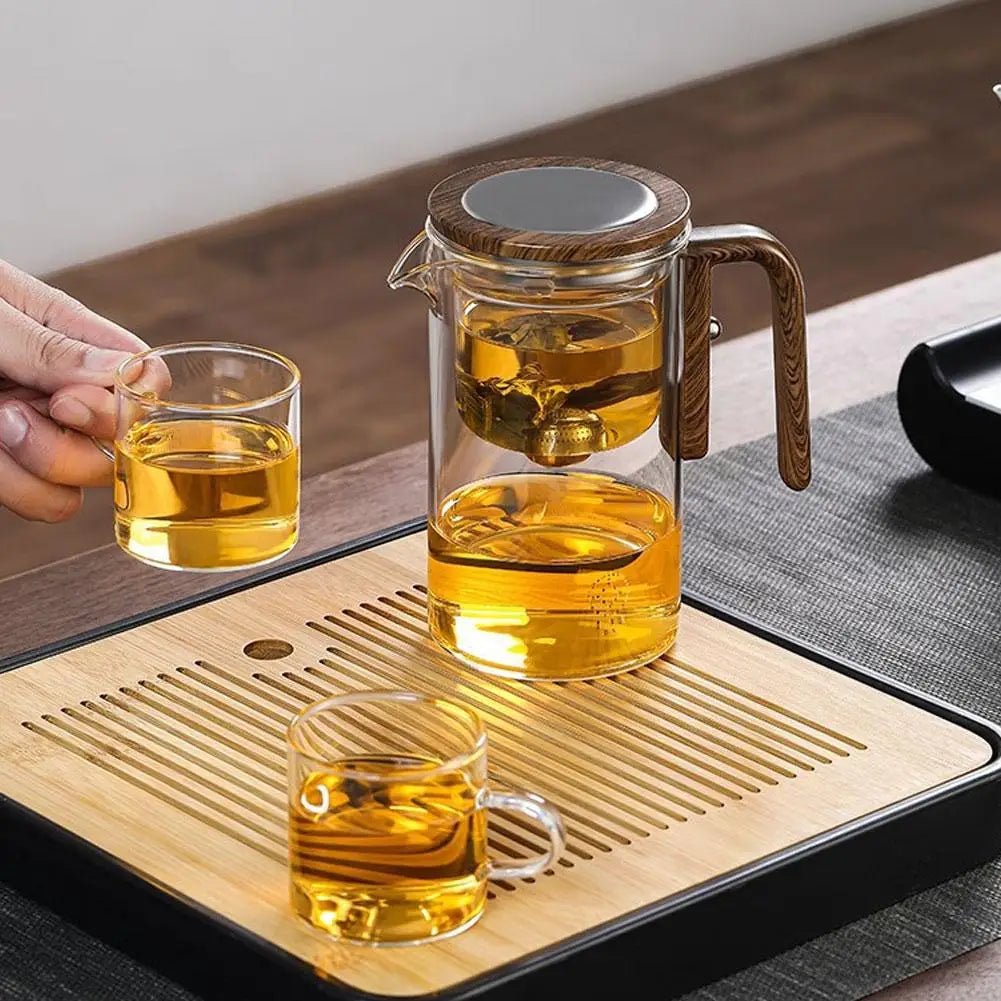 Gemini said Magnetic One - Click Glass Infuser Teapot - MegaStore24