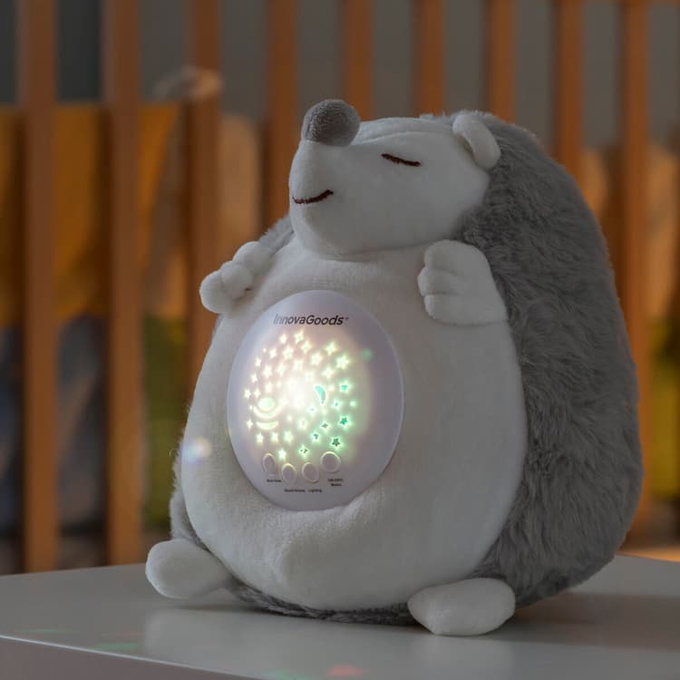 Hedgehog Plush Toy Night Light Projector - MegaStore24