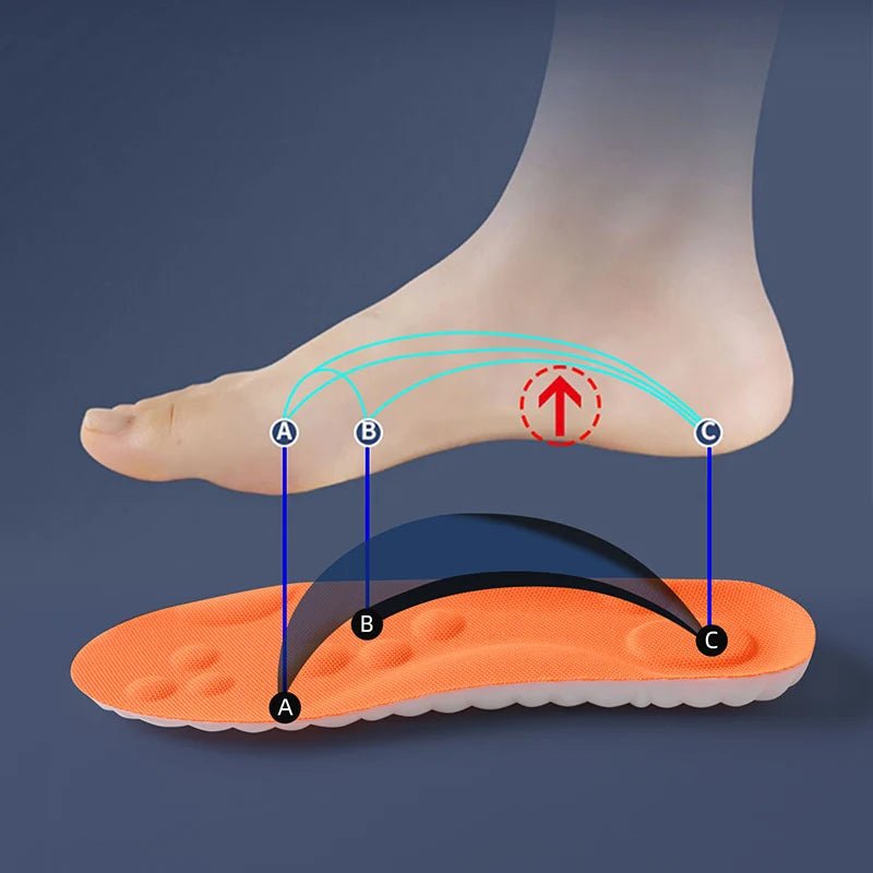 High - Elasticity Latex Sport Orthotic Insoles - MegaStore24