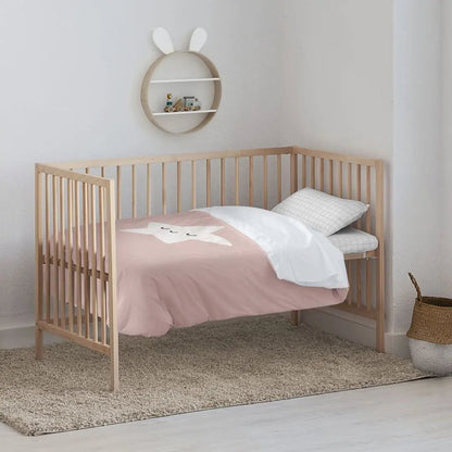 Kids Pink Cotton Duvet Cover Set - MegaStore24