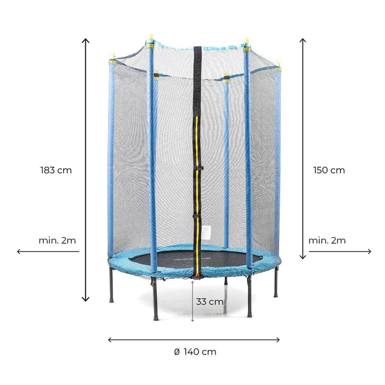 Kids Safety Trampoline with Enclosure Net - MegaStore24