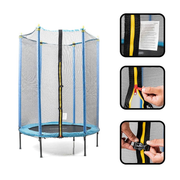 Kids Safety Trampoline with Enclosure Net - MegaStore24
