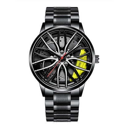 Men’s 3D Sports Wheel Luxury Quartz Watch - MegaStore24