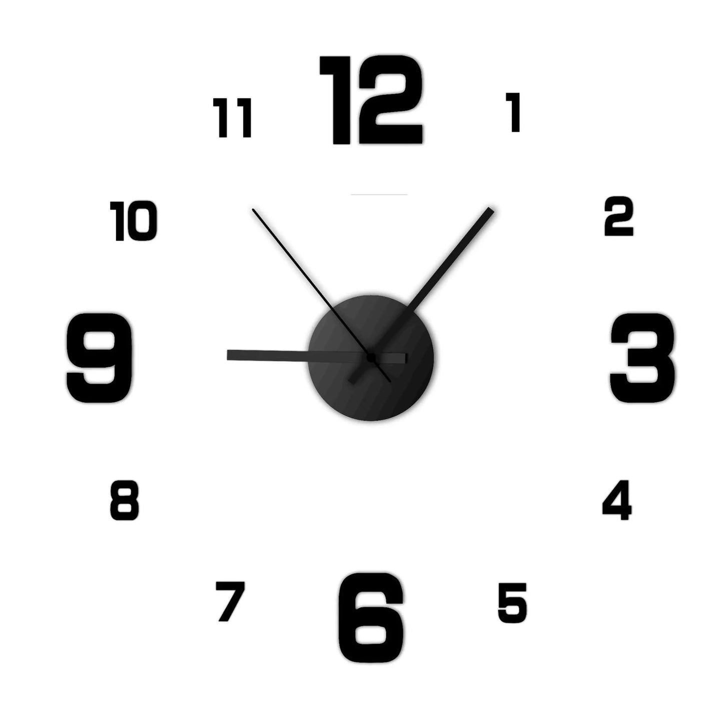 Modern Frameless 3D Mirror Wall Clock - MegaStore24