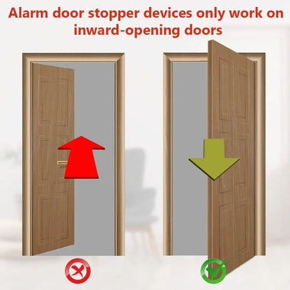 Portable High - Strength Door Stop Security Alarm - MegaStore24