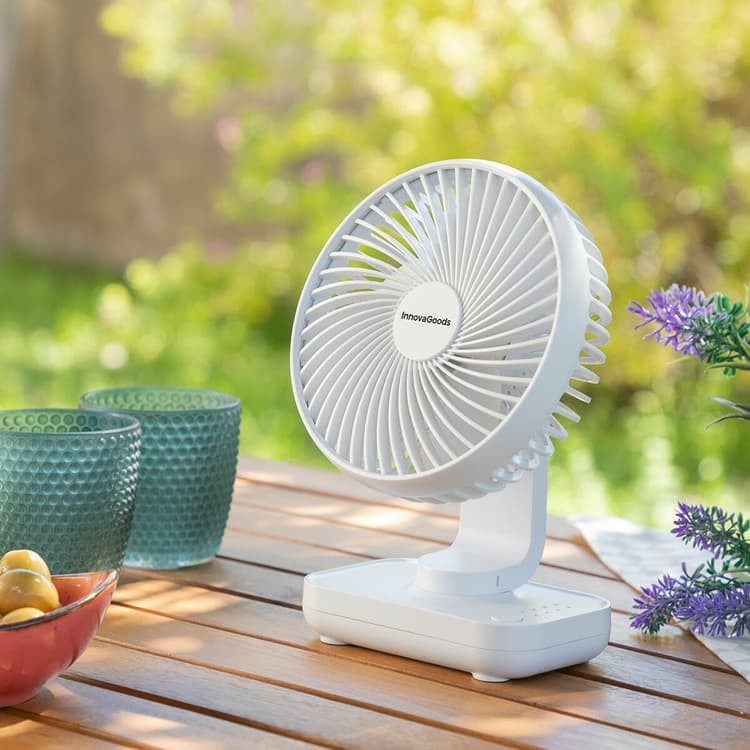 Rechargeable Desk Fan Compact & Portable, 3600 mAh - MegaStore24
