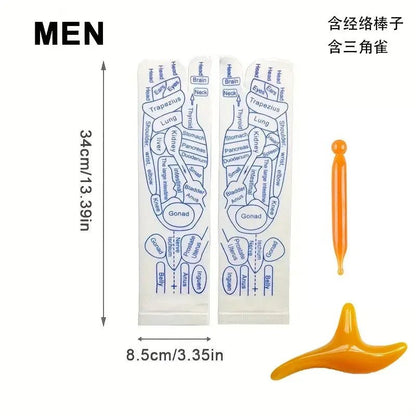 Reflexology Acupressure Socks with Massage Tool Kit - MegaStore24