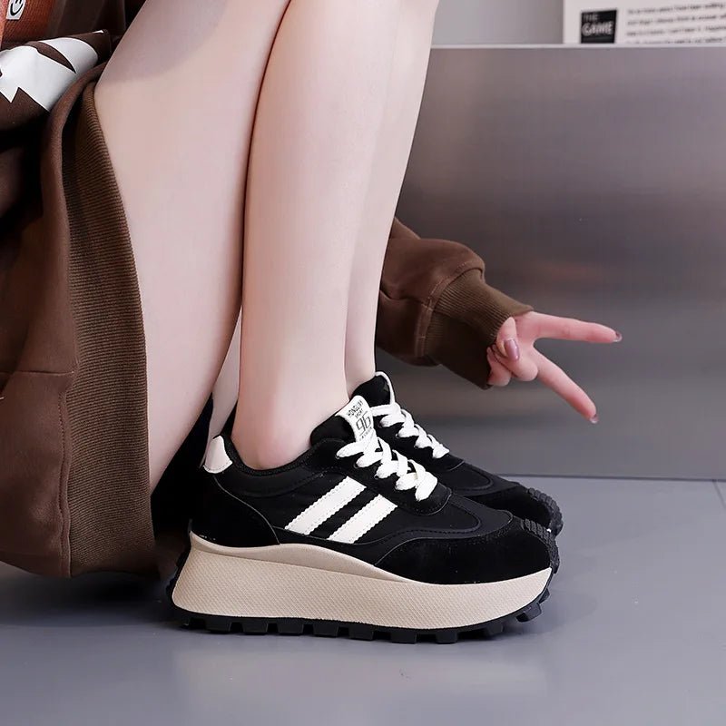 Scarpe Donna Sporty Chic con Suola Alta - MegaStore24