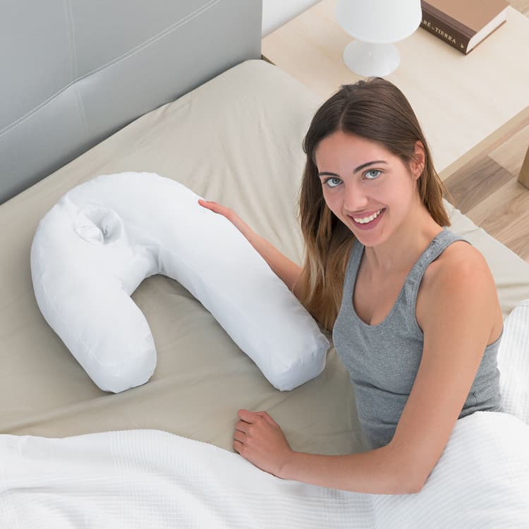 U - Shape Ergonomic Side Sleeper Pillow - MegaStore24