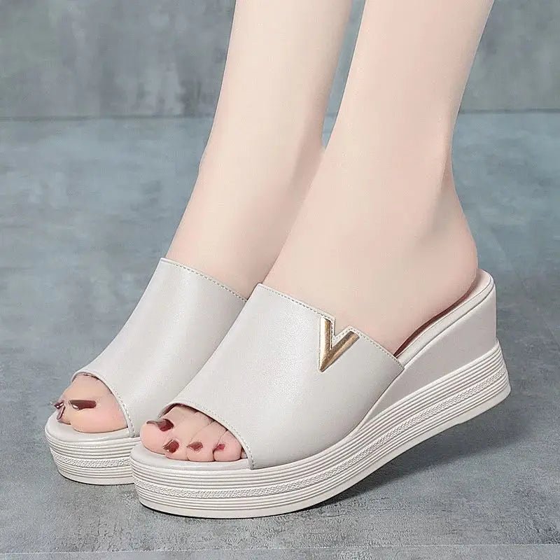Versatili scarpe estive in morbida pelle - MegaStore24