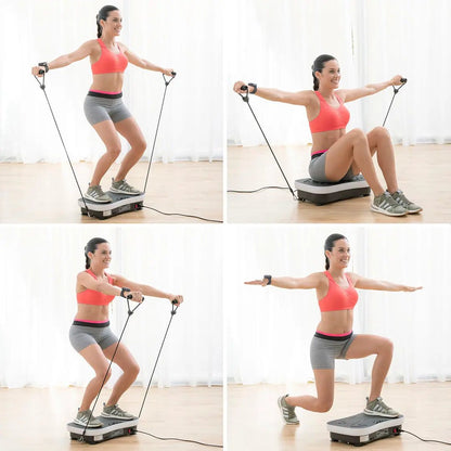 Vibration Training Plate with Remote & Bands - MegaStore24