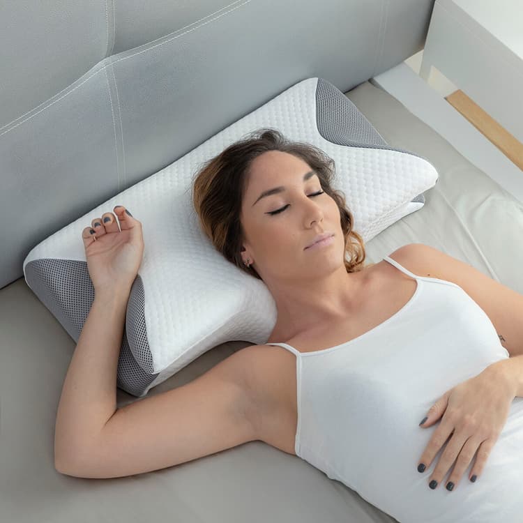 Viscoelastic Ergonomic Contour Neck Pillow - MegaStore24